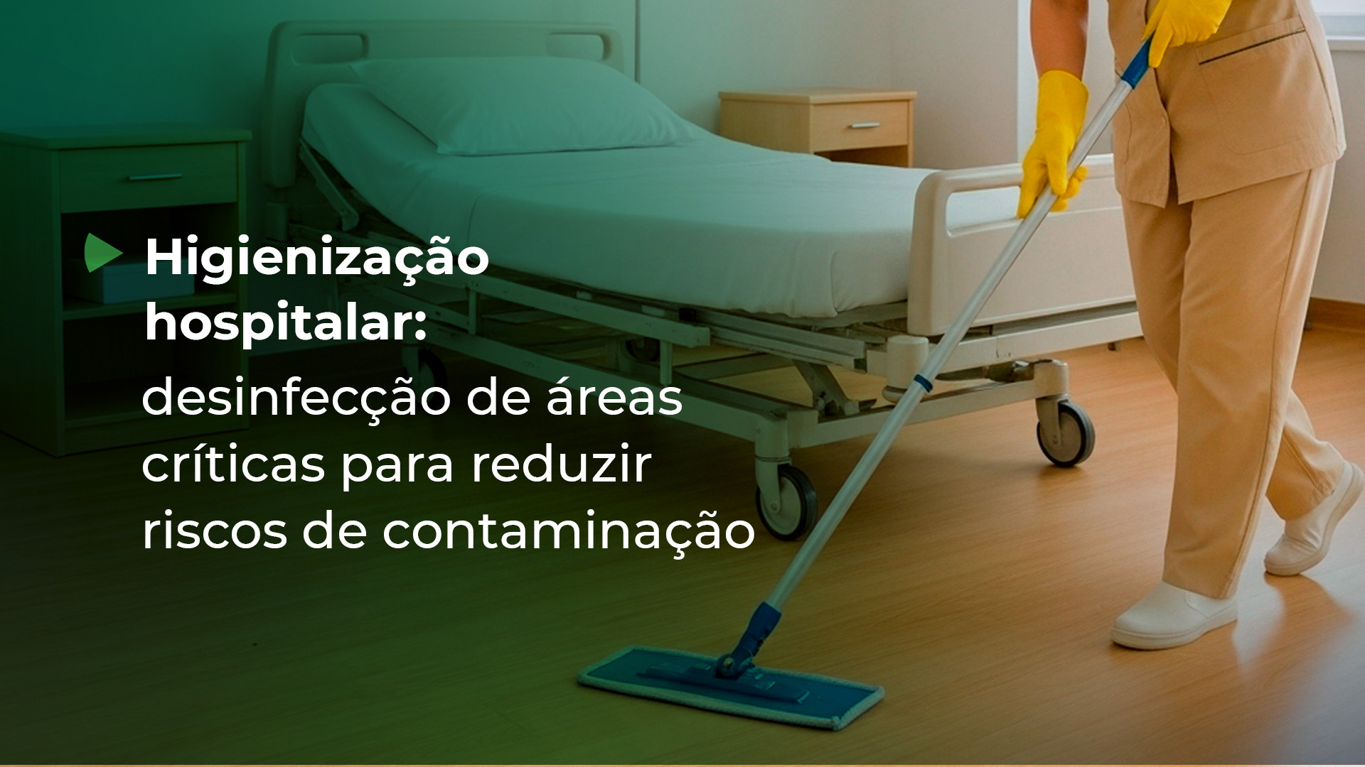 Higienização hospitalar em UTIs, centros cirúrgicos e laboratórios assegura ambientes seguros e controle de infecção.